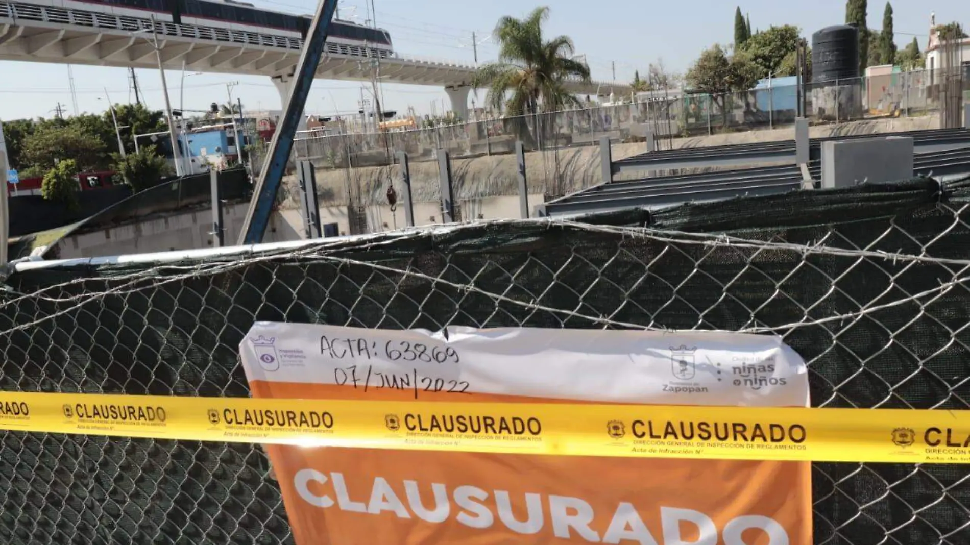 Clausurada obra cerca de L3